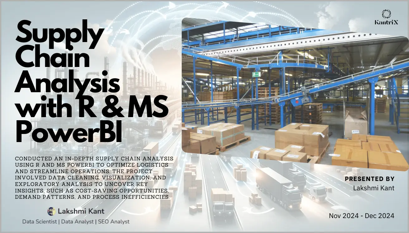 Supply Chain Analysis with R and PowerBI Slide 1